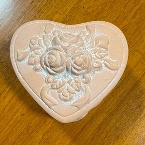 Heart-Shaped Embossed Jewelry Box